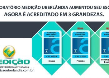 A Medição Uberlândia é acreditada pela Cgcre