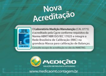 Nova acreditação Laboratório Medição Manutenção